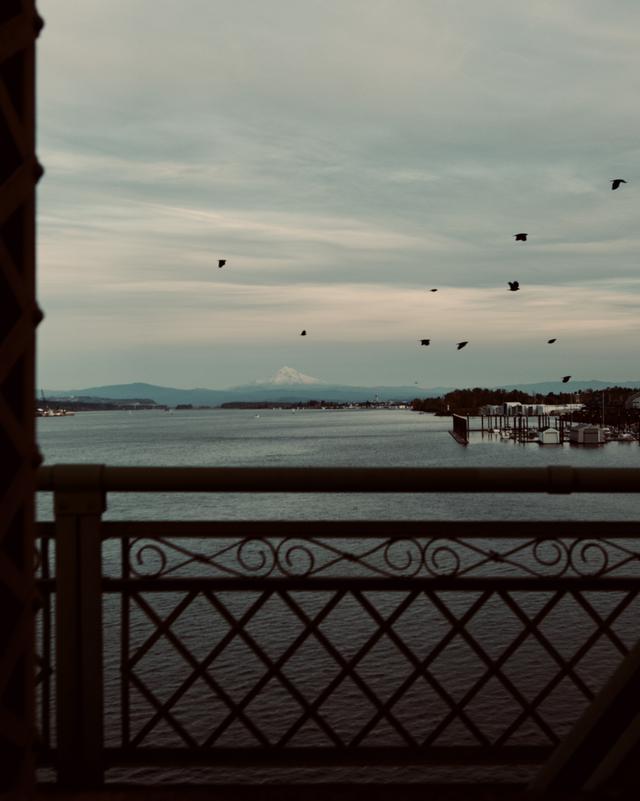 A view of the Columbia River from the Interstate Bridge. 