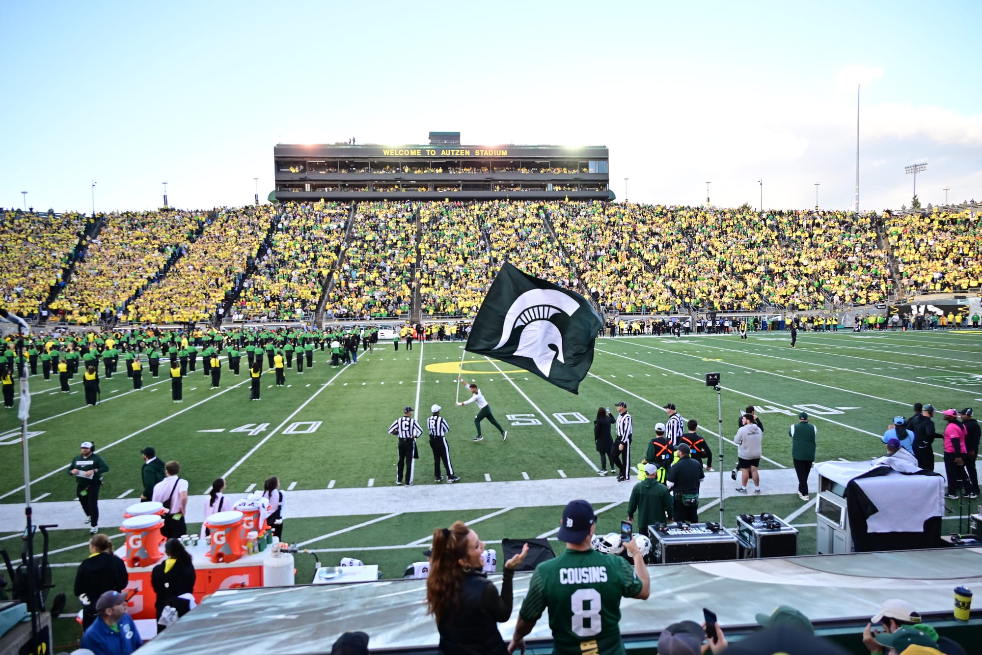 Spartans at Oregon