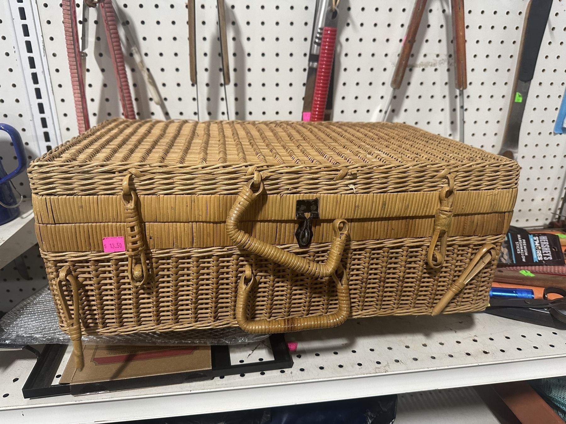 Walked into Habitat ReStore yesterday and this picnic basket instantly…