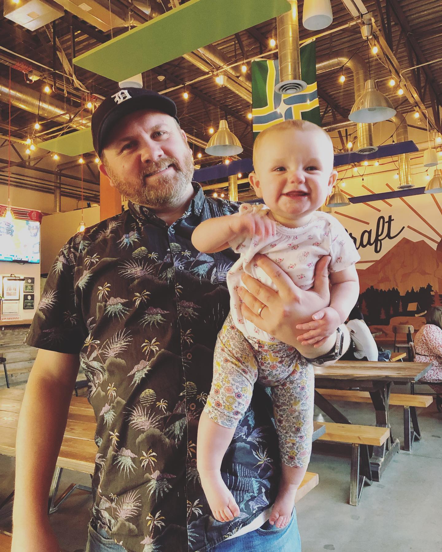 Our 30-minute “date night” with baby in tow 😴