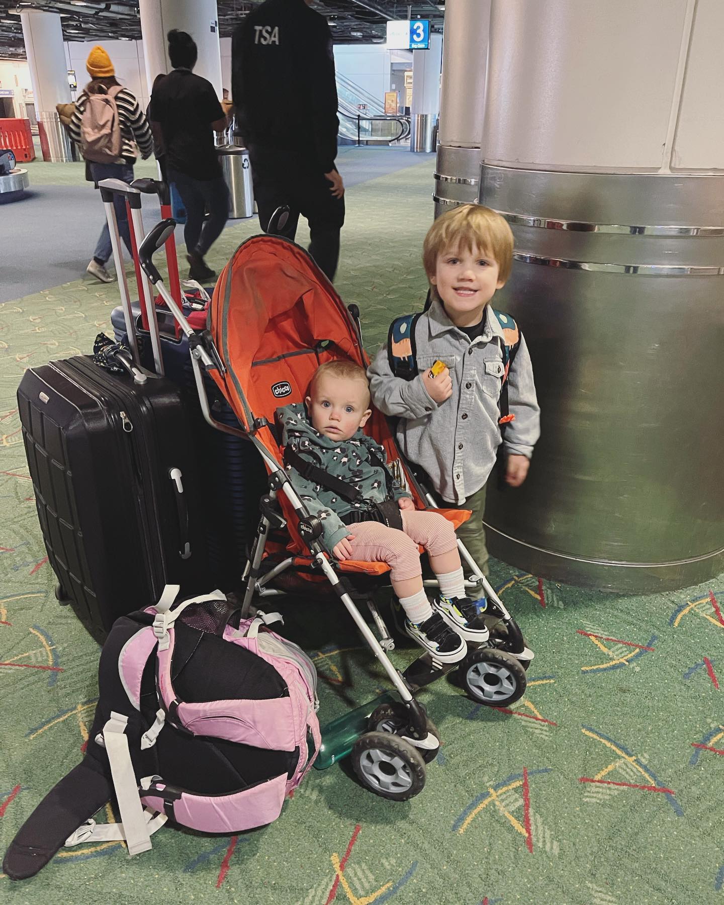 Our little travel companions are getting better at this (and so are we).