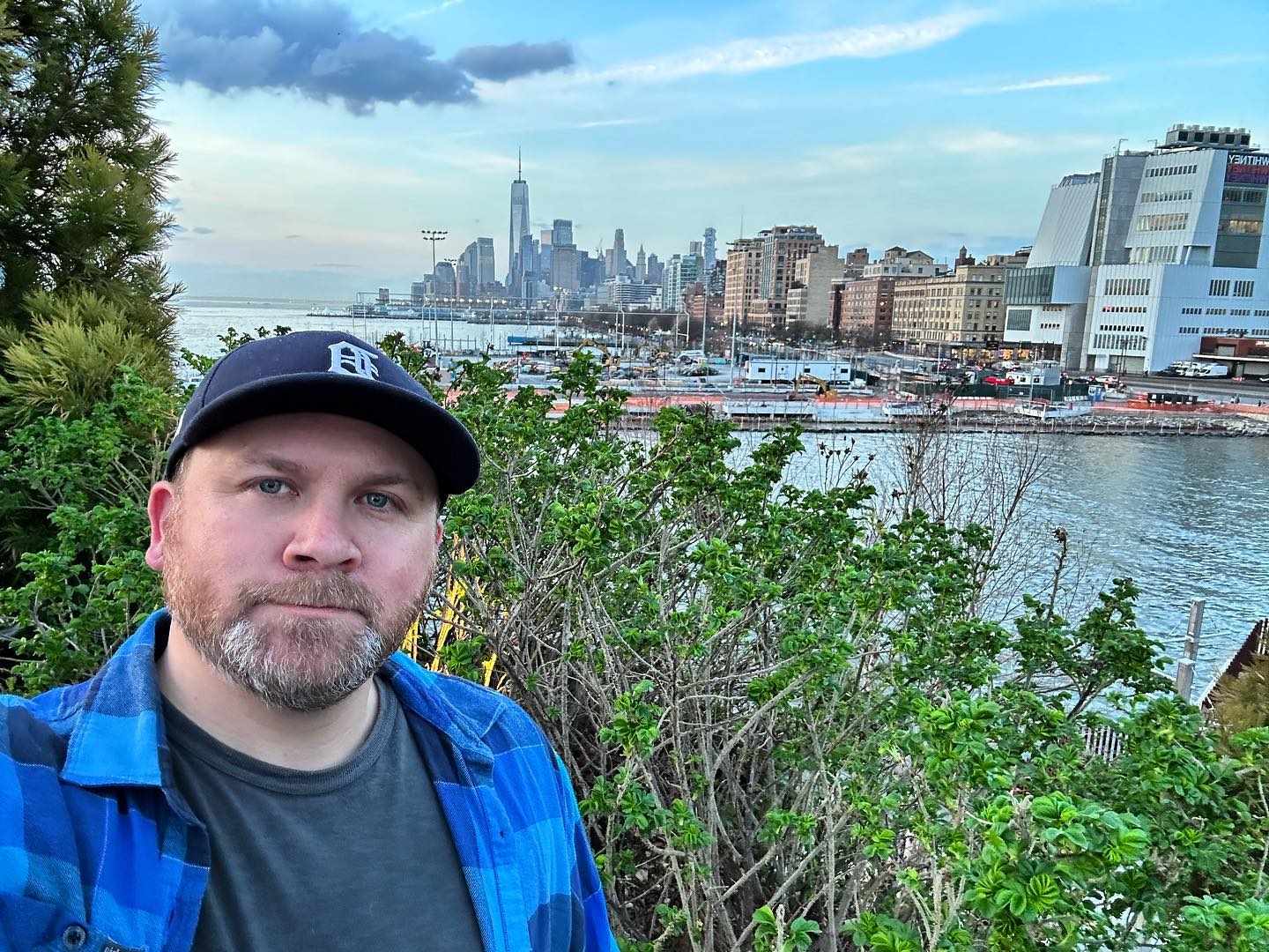 Doing touristy things.