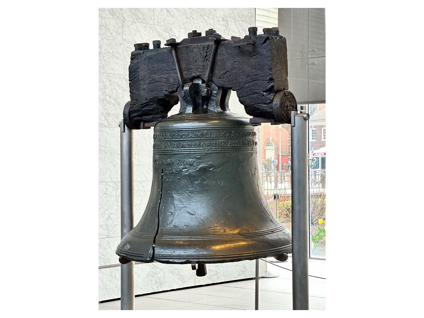 . “And did you know the Liberty Bell is a replica Silently housed in its original walls And while its dreams played music in the night, quietly It was told to…