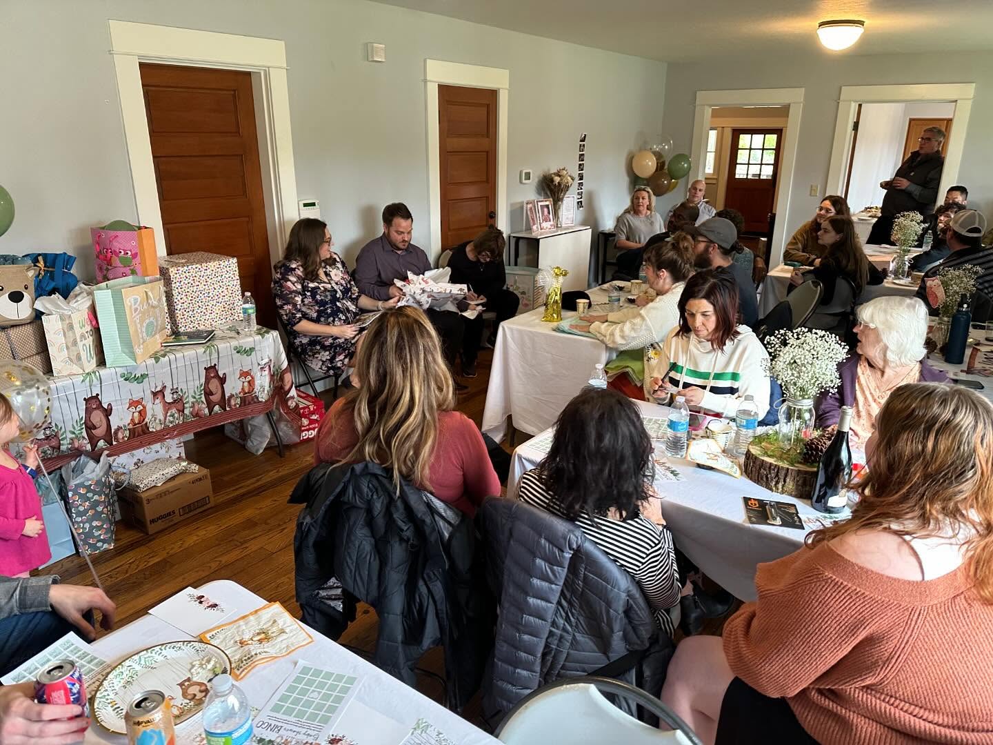 Clem Snide/Great Lake Swimmers at Wonder Ballroom, Tim & Sarah’s baby shower, pizza & beer with Sharayah’s cousins at Old Town Brewing, and an early bday celeb…